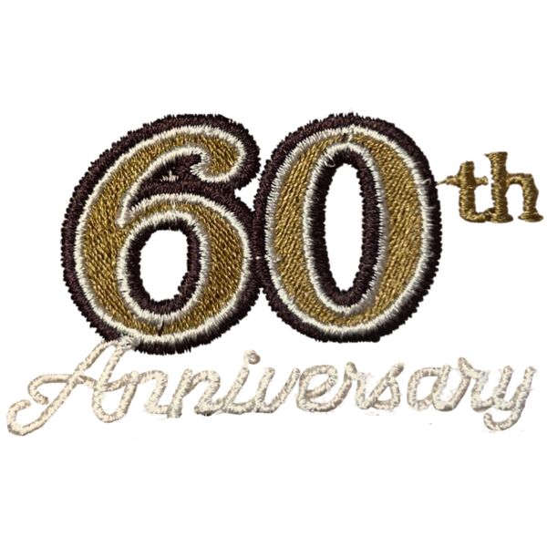 60th Anniversary Embroidery Thumbnail